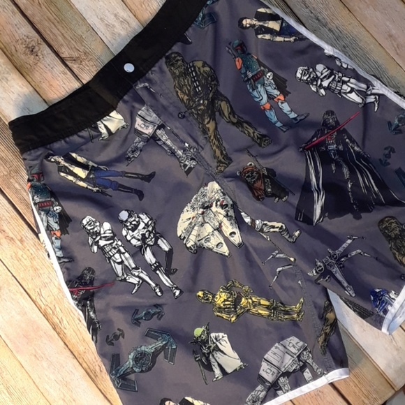 Star Wars Other - Men's Star Wars Swim Trunks Medium